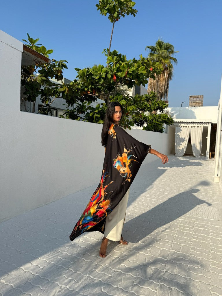 FLAIR SILK TUNIC BLACK