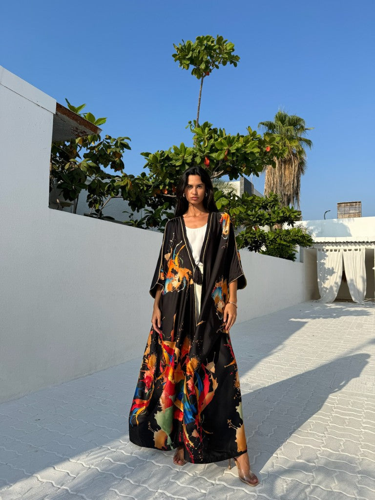 FLAIR SILK TUNIC BLACK