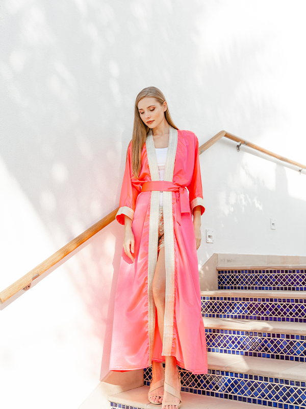BELLA SILK JACKET FUCHSIA