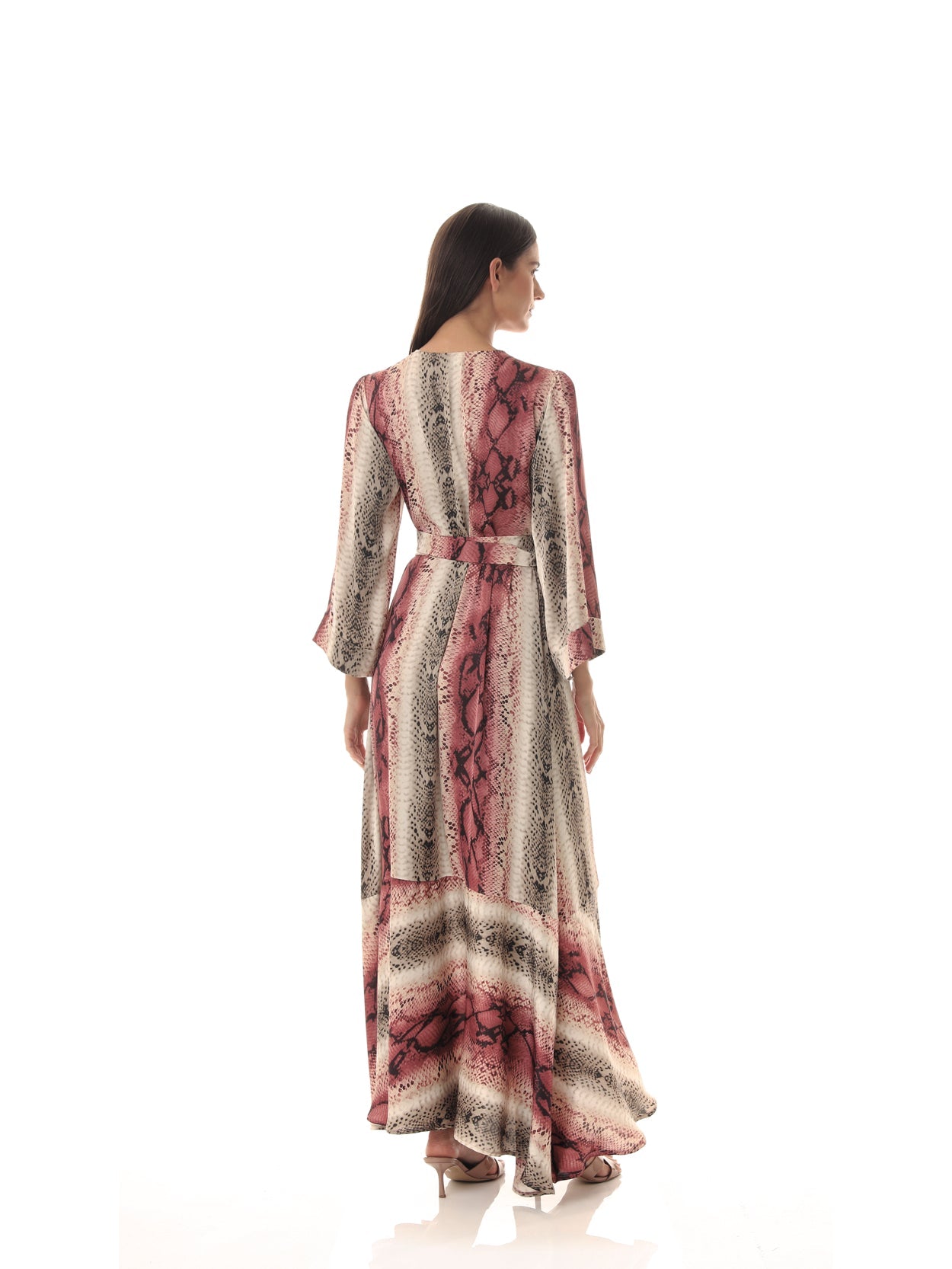 SOPHIA WRAPPED DRESS - ROSE PINK