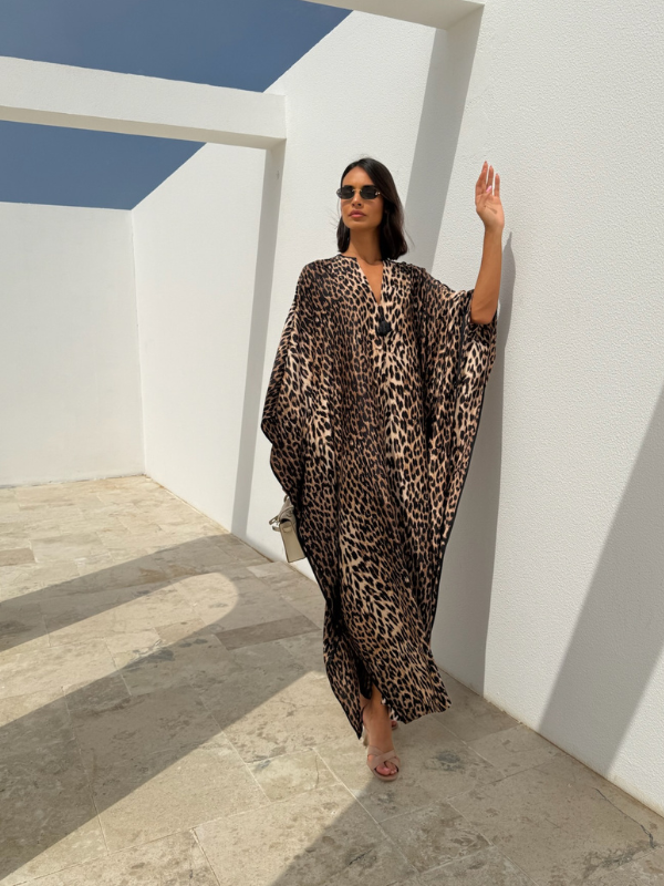CLASSIC KAFTAN - LEOPARD PRINT