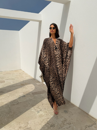 CLASSIC KAFTAN - LEOPARD PRINT