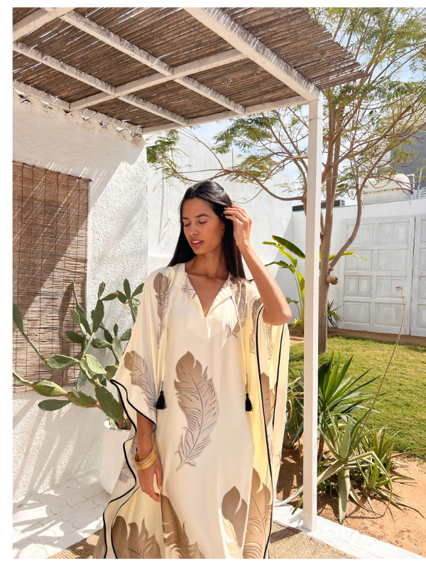 SWAN KAFTAN CREAM