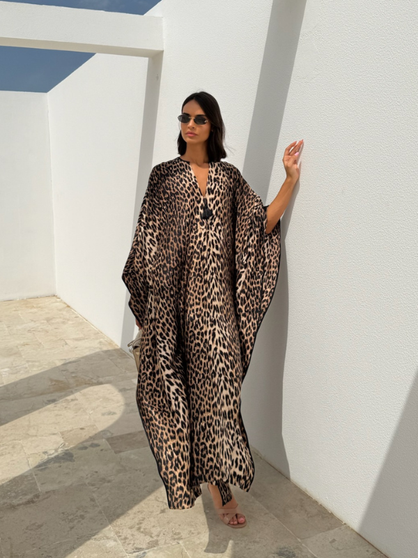 CLASSIC KAFTAN - LEOPARD PRINT
