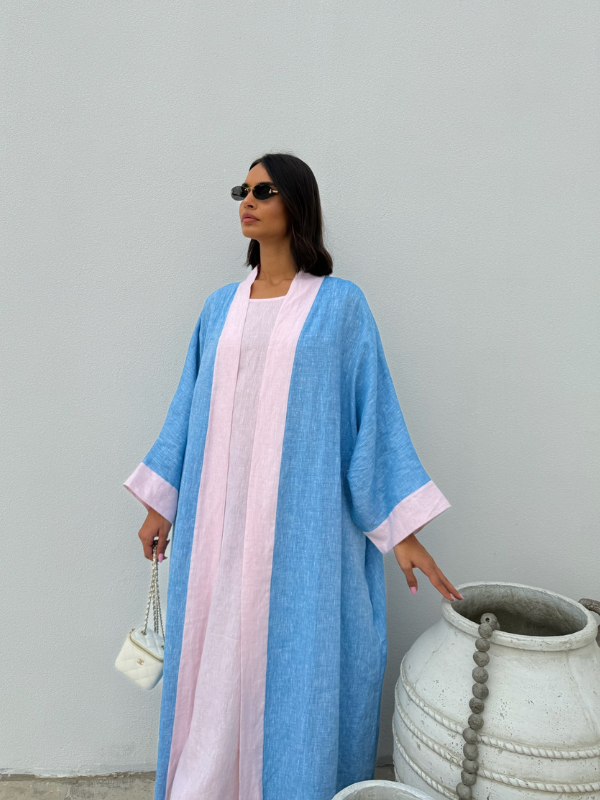 ESTELLA LINEN | BABY BLUE & SOFT PINK