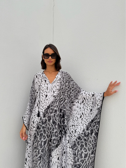 LEAH CLASSIC KAFTAN GREY