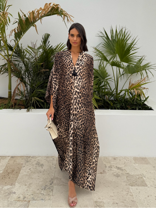 CLASSIC KAFTAN - LEOPARD PRINT