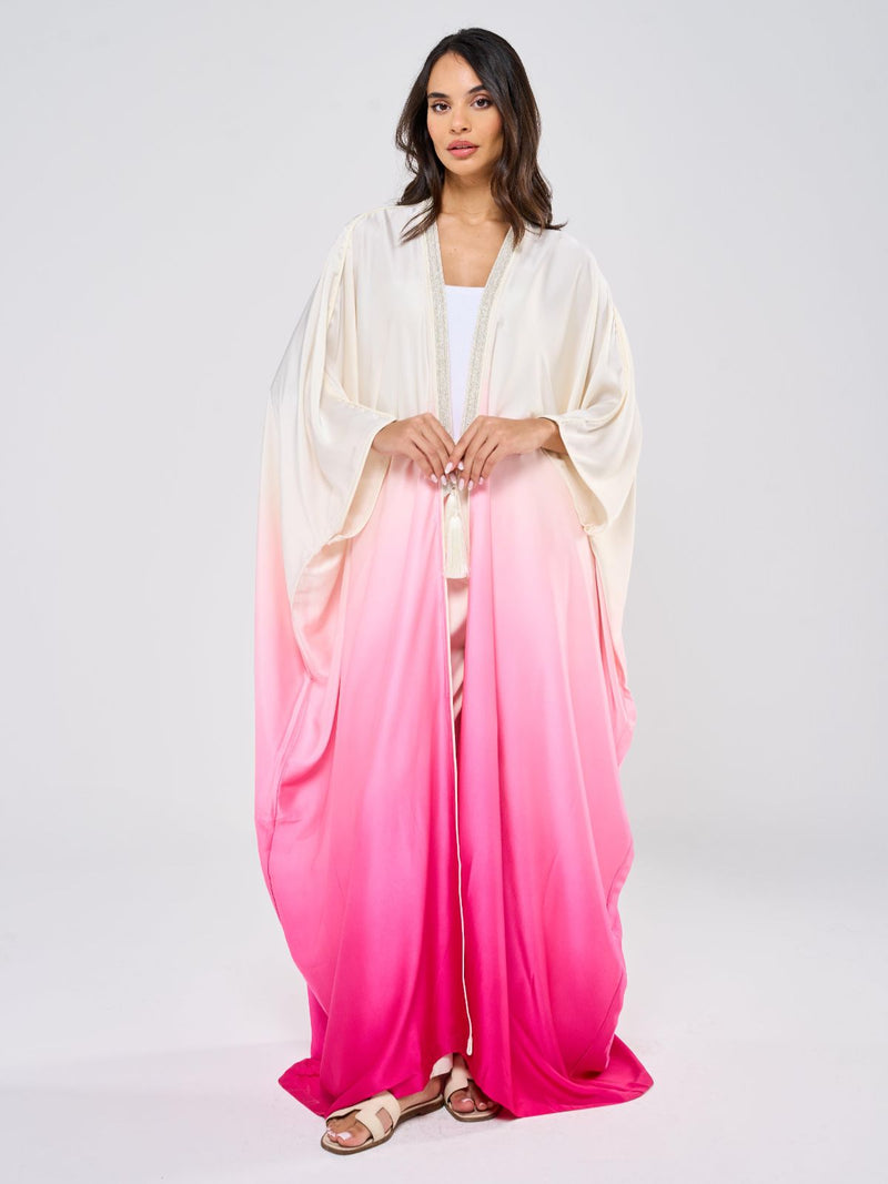 SILK TUNIC OMBREE - PINK