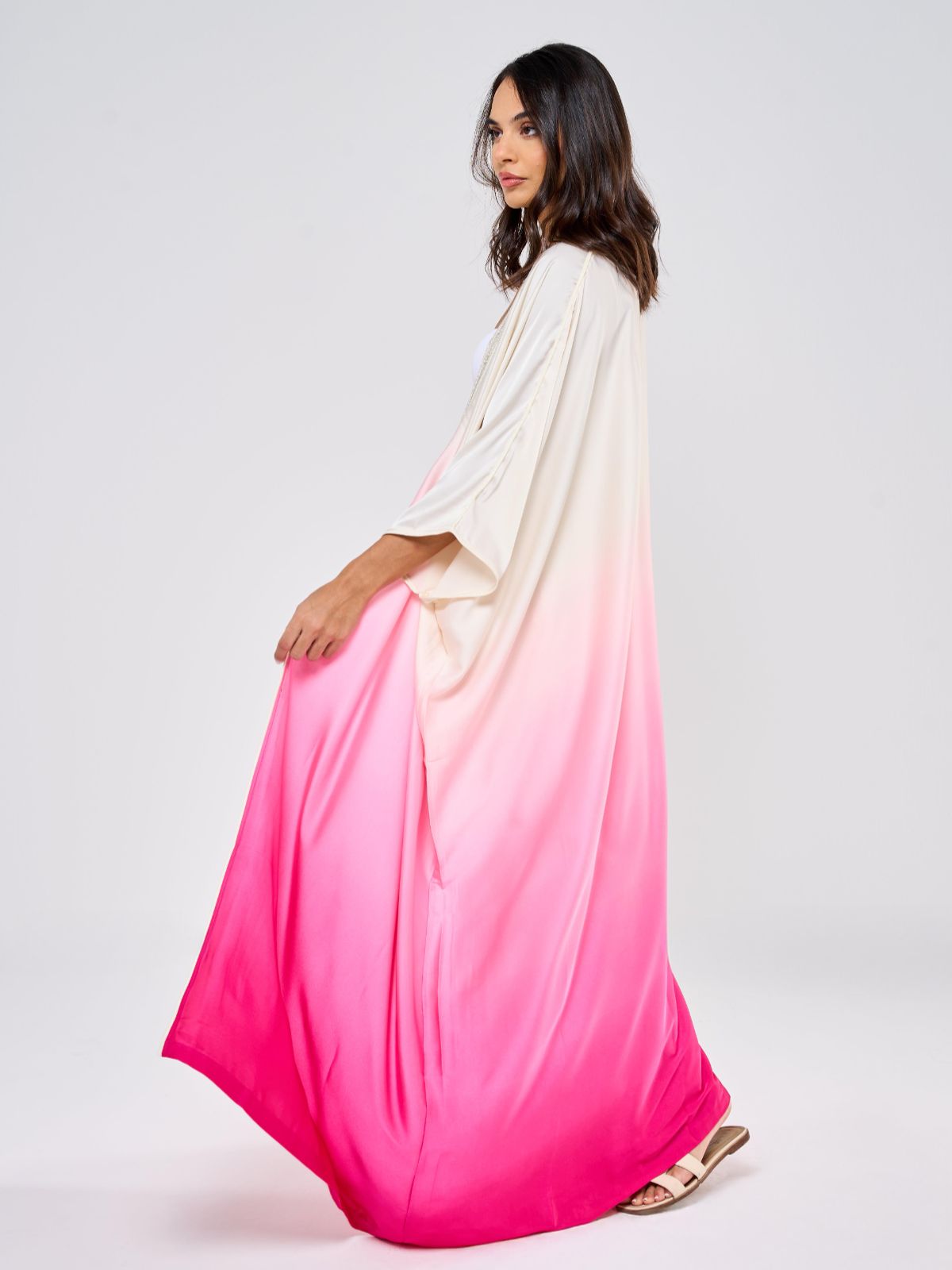 SILK TUNIC OMBREE - PINK