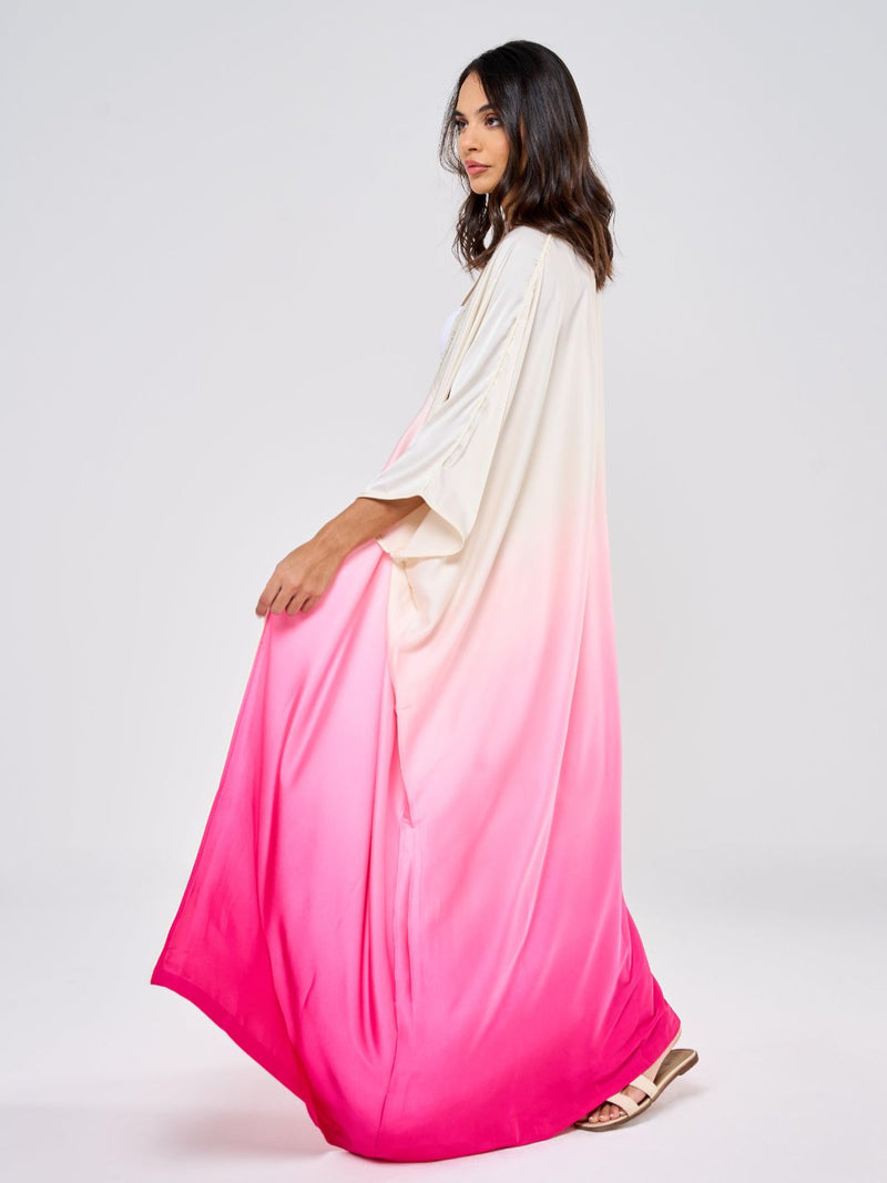 SILK TUNIC OMBREE - PINK