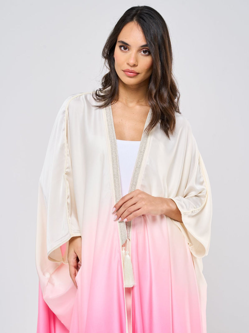 SILK TUNIC OMBREE - PINK