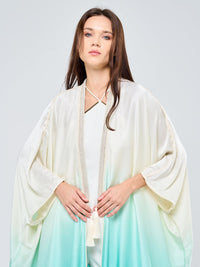 SILK TUNIC OMBREE - GREEN