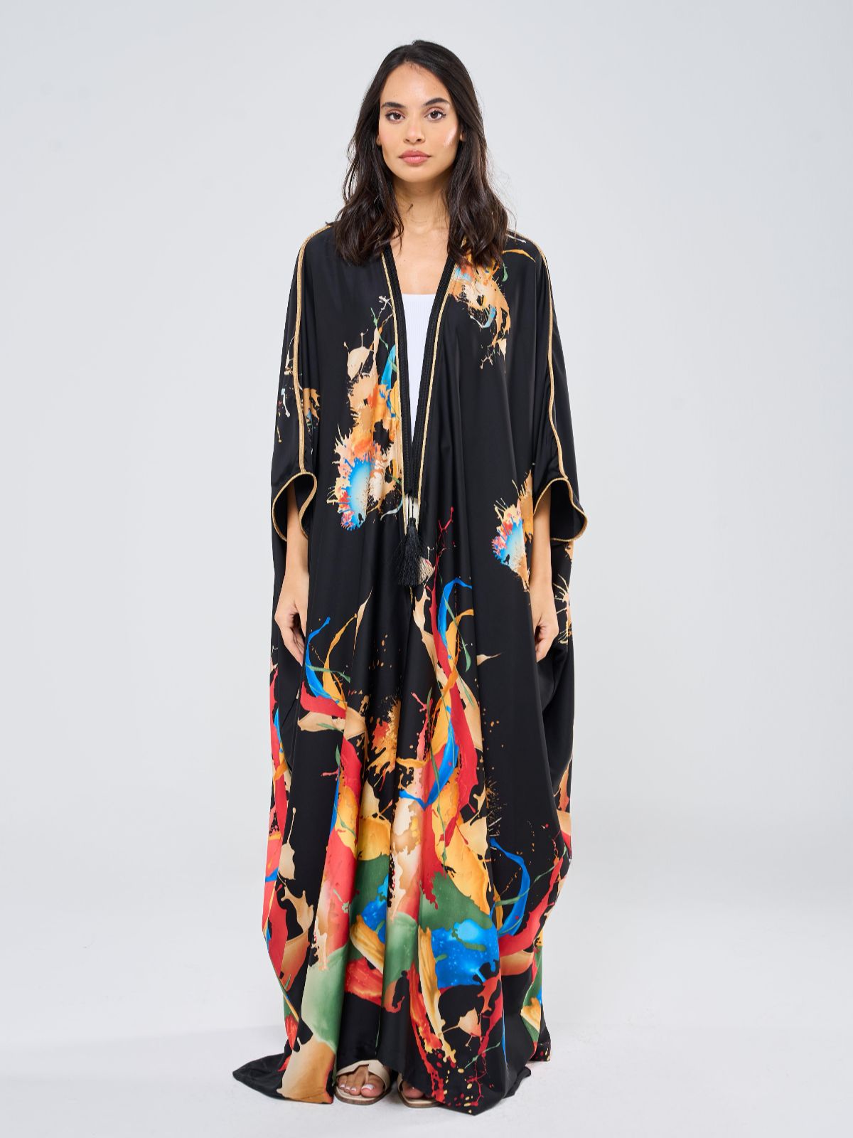 FLAIR SILK TUNIC - BLACK