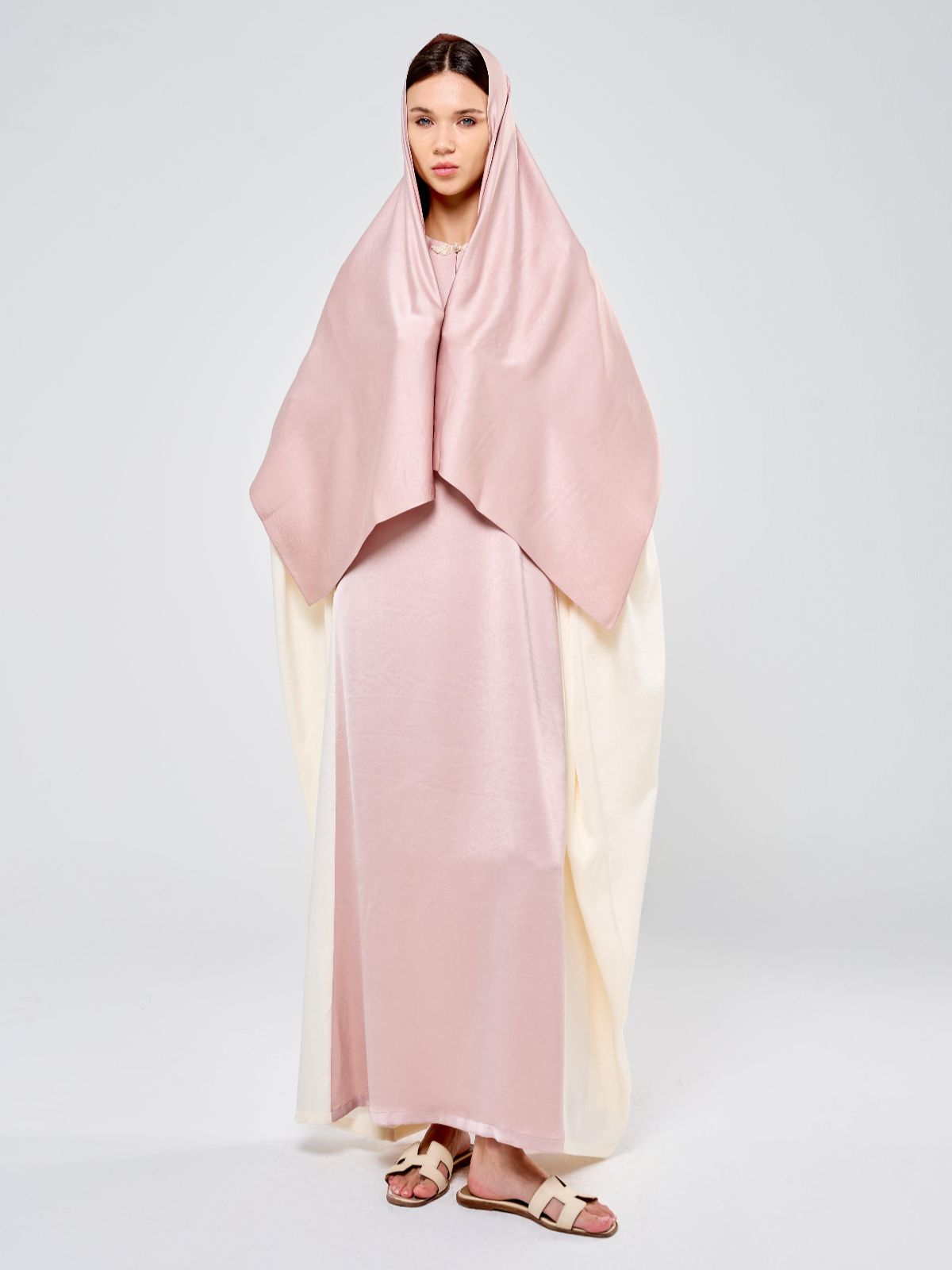 ARABELLA KAFTAN - PINK & CREAM
