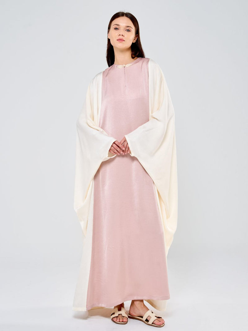 ARABELLA KAFTAN - PINK & CREAM