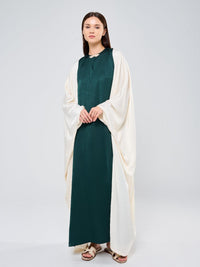 ARABELLA KAFTAN - GREEN & CREAM
