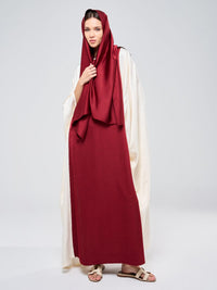 ARABELLA KAFTAN - RED & CREAM