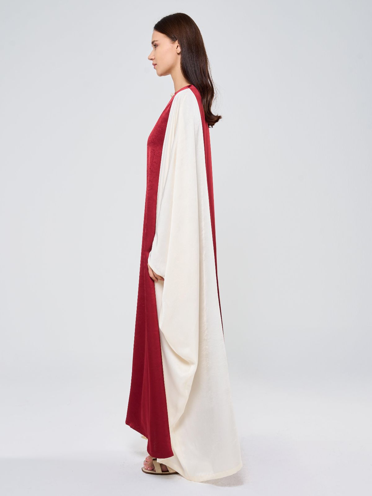 ARABELLA KAFTAN - RED & CREAM