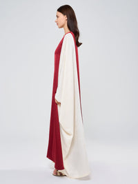 ARABELLA KAFTAN - RED & CREAM