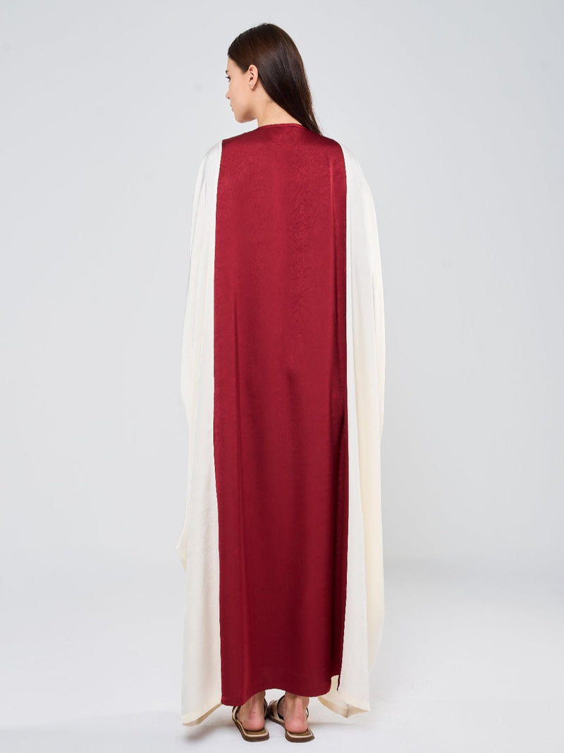 ARABELLA KAFTAN - RED & CREAM