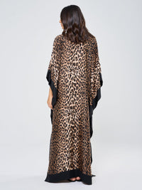 MAYA KAFTAN LEOPARD PRINT