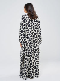 DAISY CLASSIC KAFTAN - BLACK & WHITE