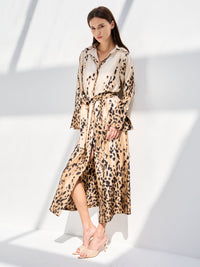 MYLA SHIRT DRESS - CARAMEL