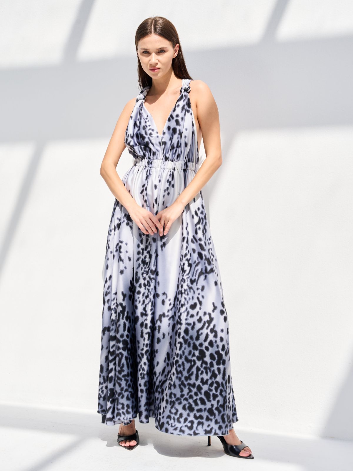 LARA DRESS - BLUE GREY