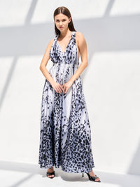 LARA DRESS - BLUE GREY