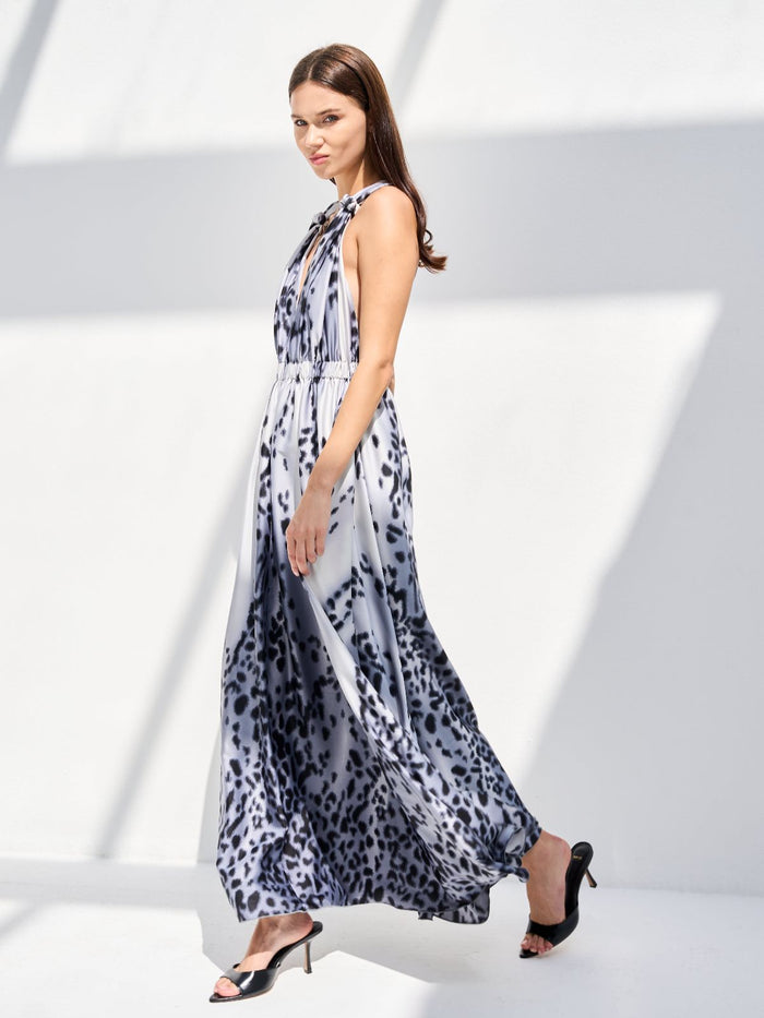 LARA DRESS - BLUE GREY