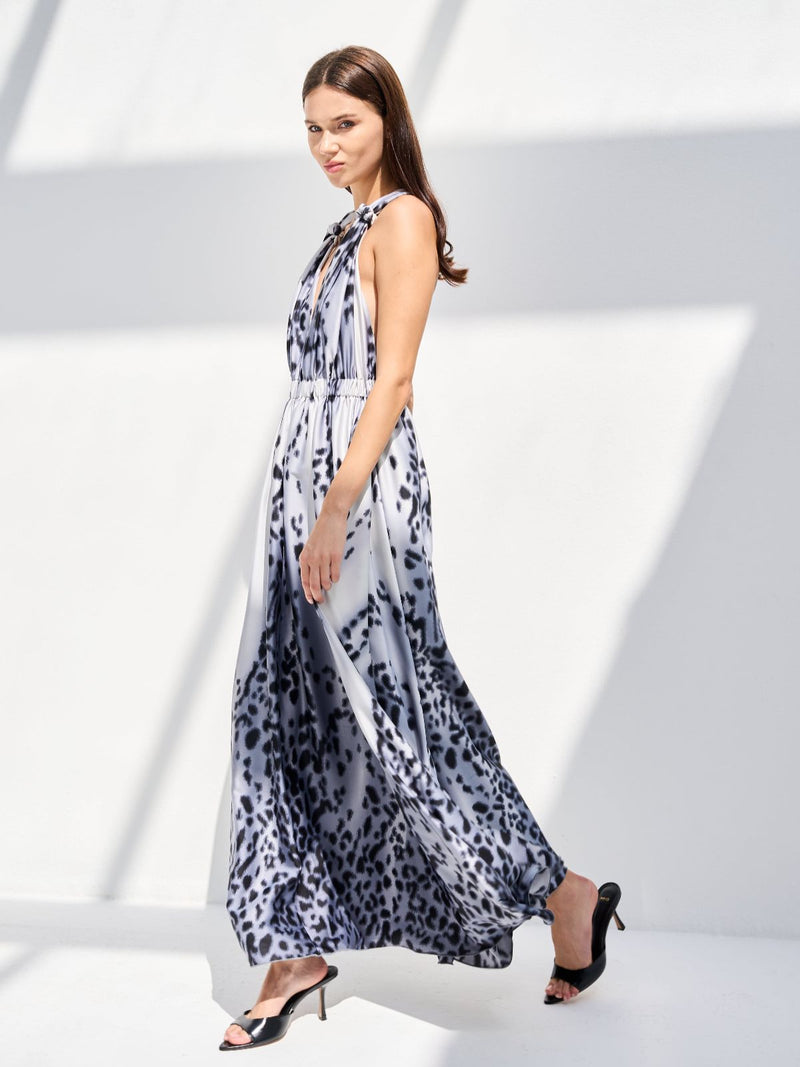 LARA DRESS - BLUE GREY