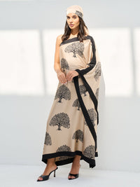 ELENA DRESS - CARAMEL - WTH HEADSCARF