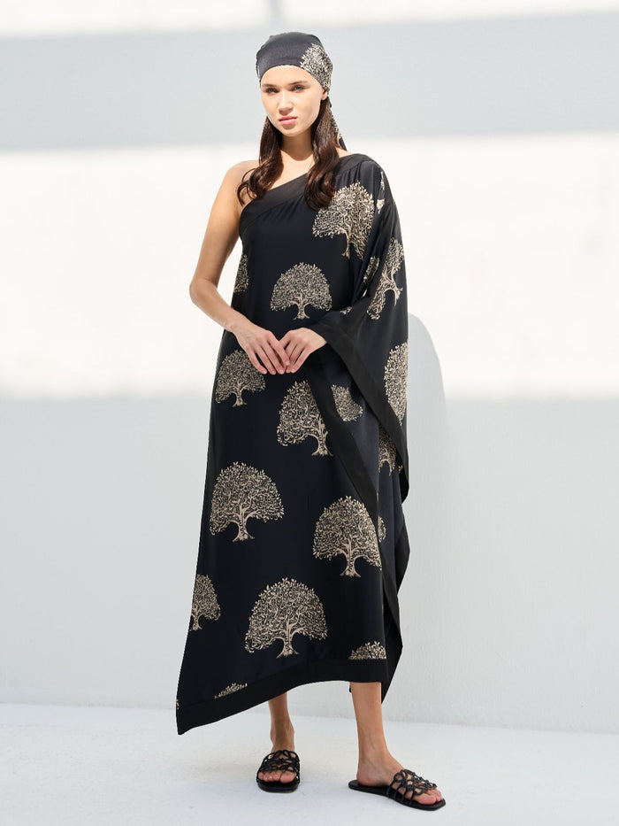 ELENA DRESS - BLACK - WTH HEADSCARF