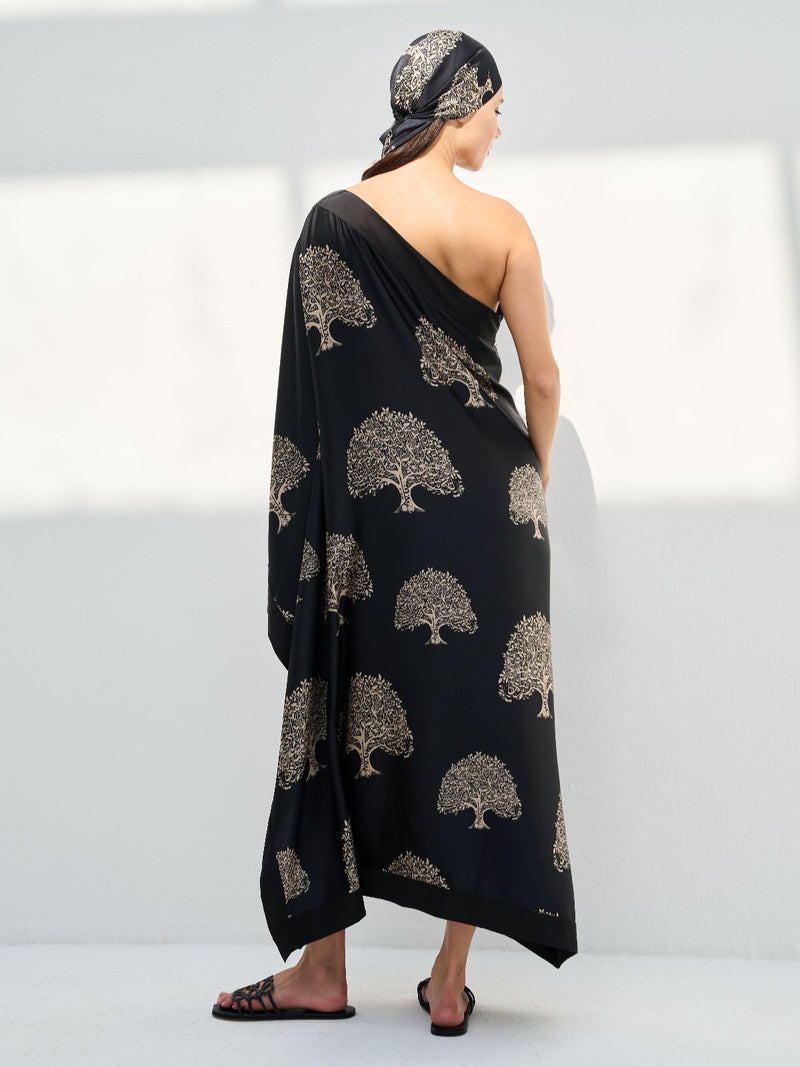 ELENA DRESS - BLACK - WTH HEADSCARF