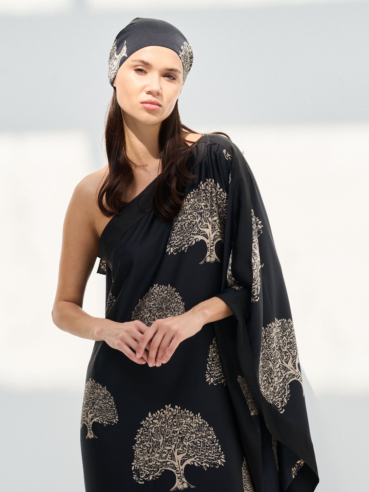 ELENA DRESS - BLACK - WTH HEADSCARF