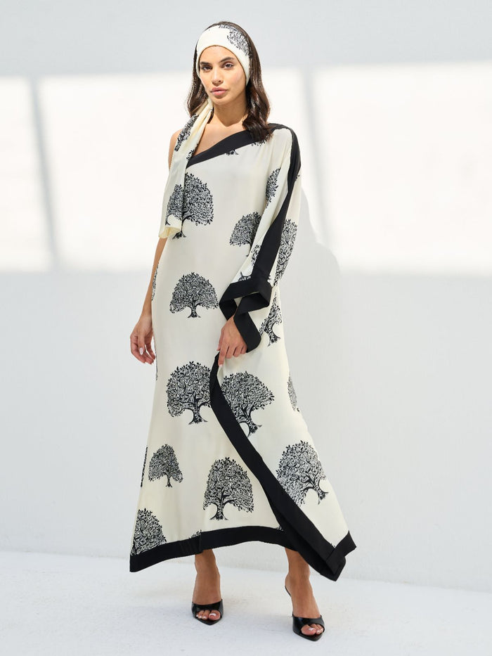 ELENA DRESS - CREAM - WTH HEADSCARF