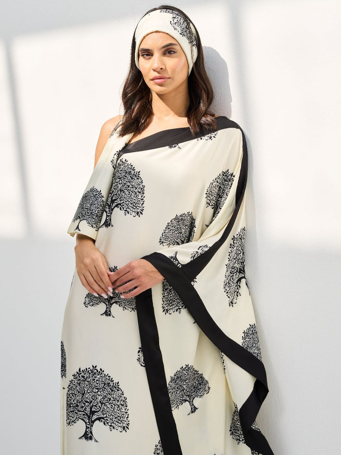 ELENA DRESS - CREAM - WTH HEADSCARF