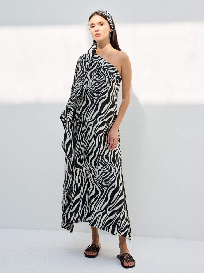 ELENA DRESS - ZEBRA PRINT