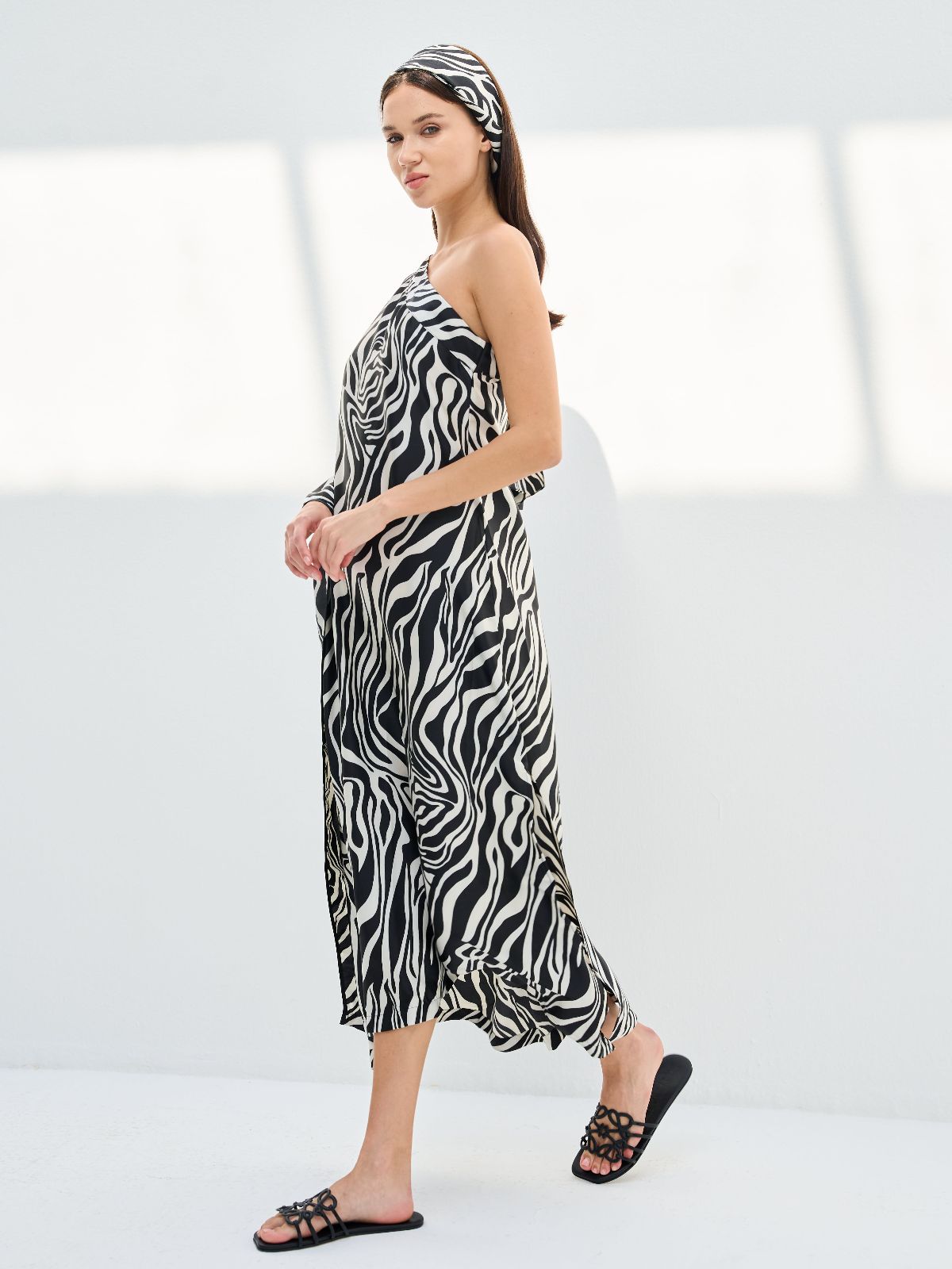 ELENA DRESS - ZEBRA PRINT