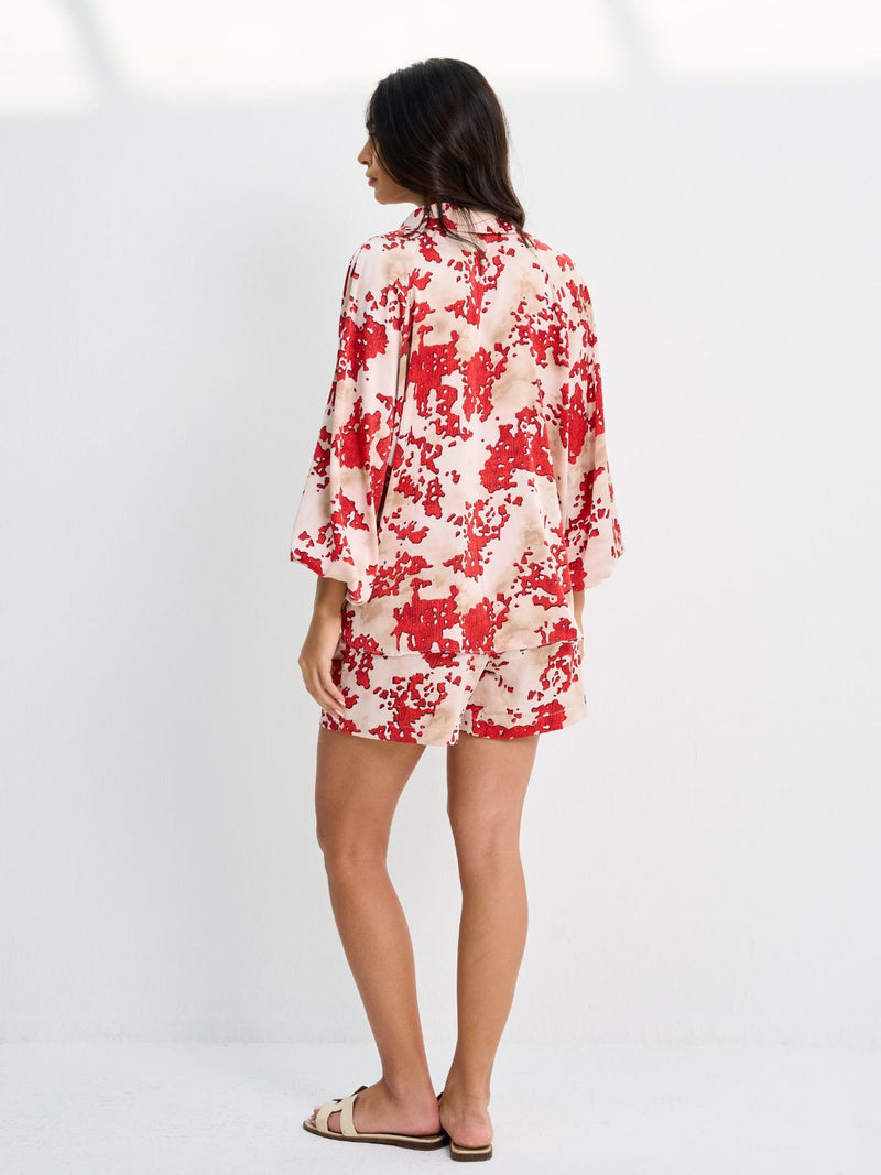 DANA SHORT SET - RED