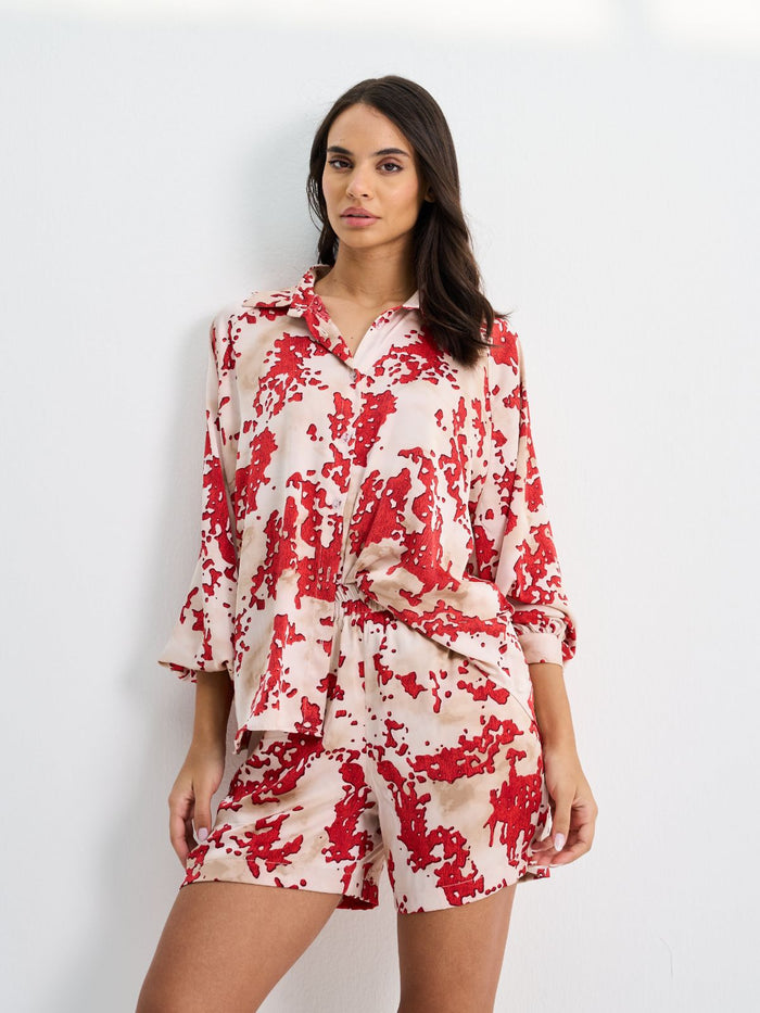 DANA SHORT SET - RED