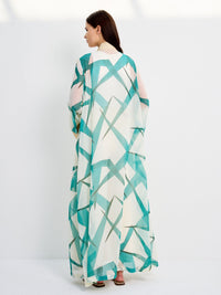 NICA CHIFFON KAFTAN - GREEN