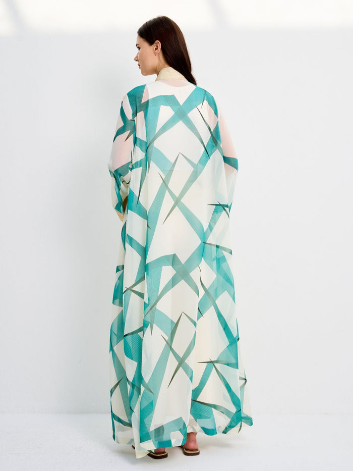 NICA CHIFFON KAFTAN - GREEN