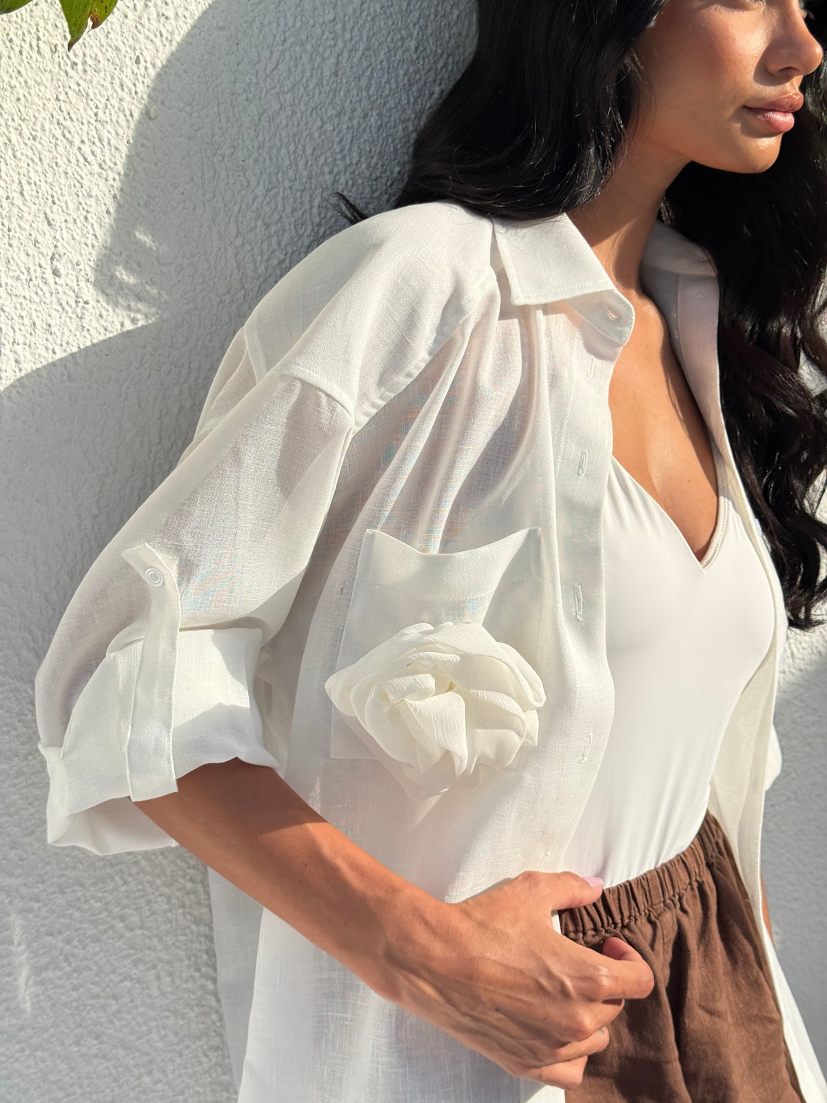 PAT COTTON-SHIRT WHITE