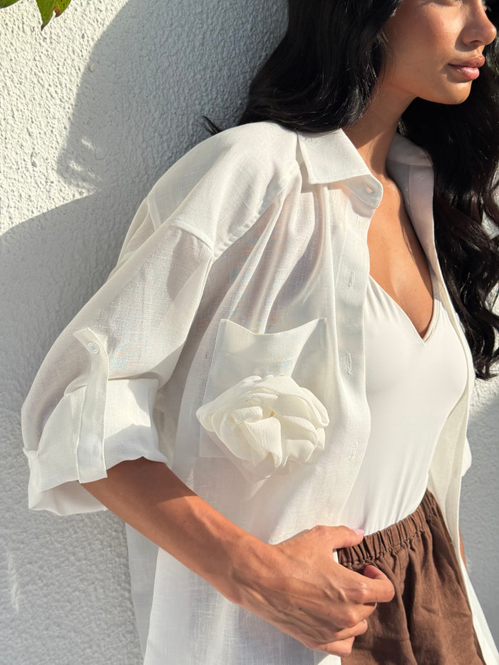 PAT COTTON-SHIRT WHITE