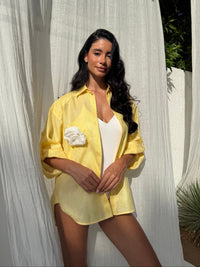 PAT COTTON-SHIRT YELLOW