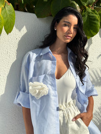 PAT COTTON-SHIRT SOFT BLUE