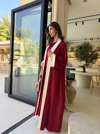 MARA SET - Burgundy & Cream