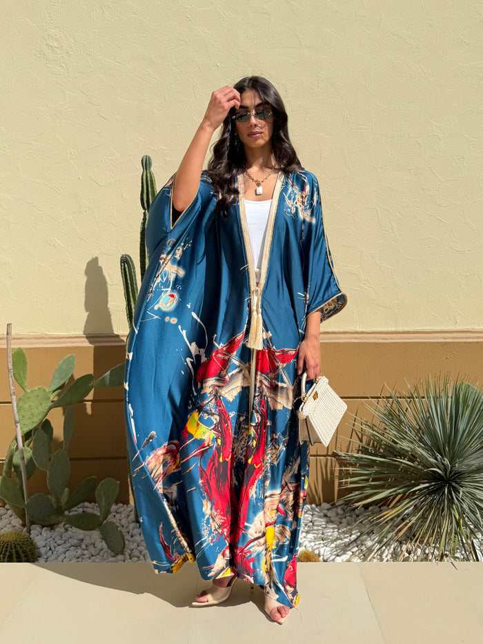 FLAIR SILK TUNIC - Royal Blue