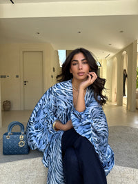 LOLA Silk Kaftan Blue